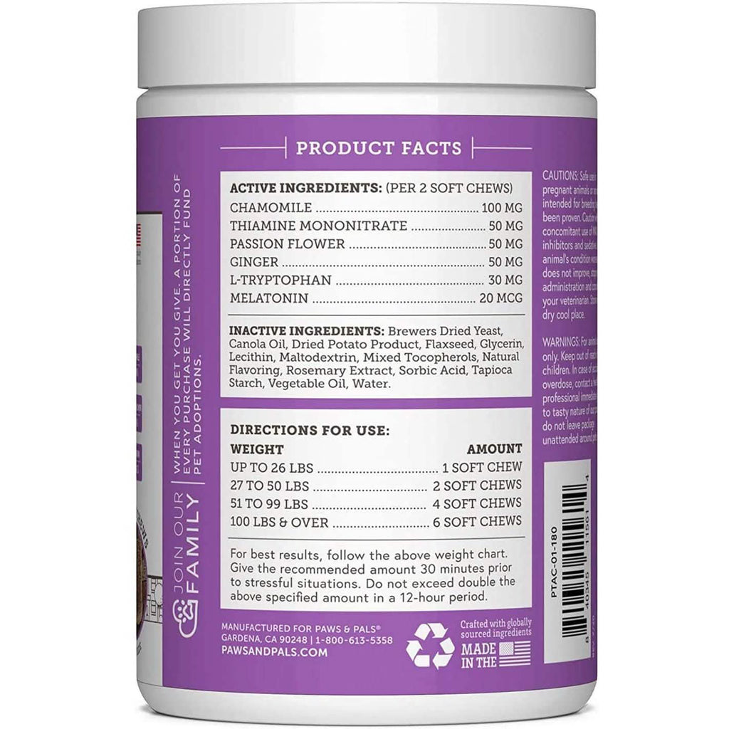 Dog Calming Treats - Pet Anti Anxiety Supplement