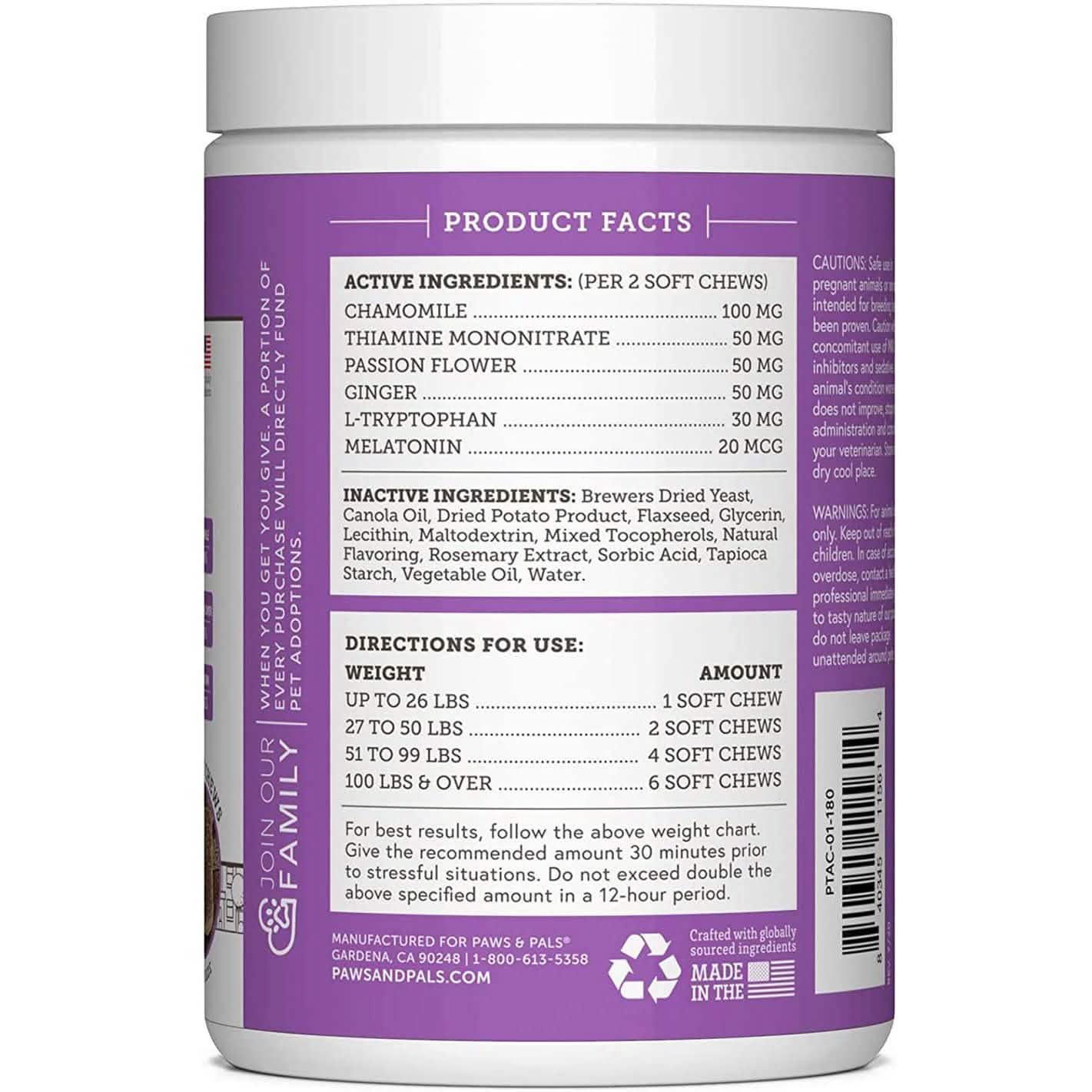 Dog Calming Treats - Pet Anti Anxiety Supplement